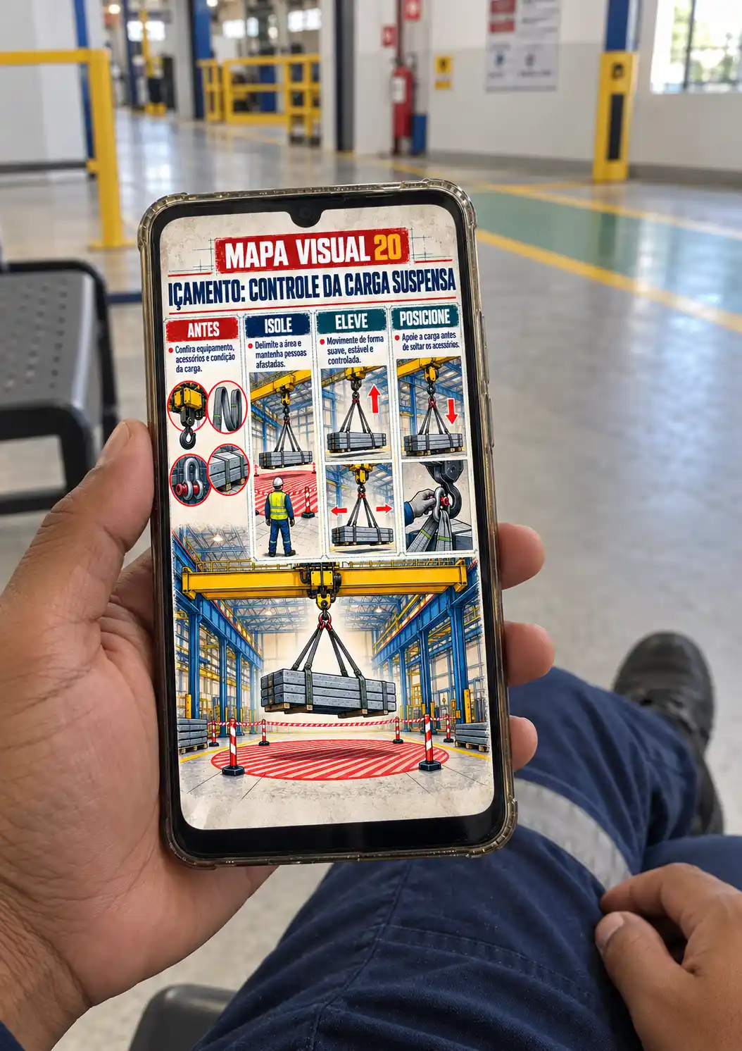 Material visual sendo usado em situação prática 6