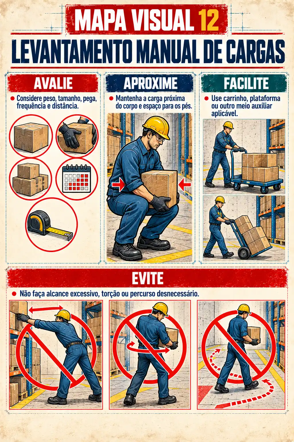 Prévia da ficha Levantamento Manual de Cargas